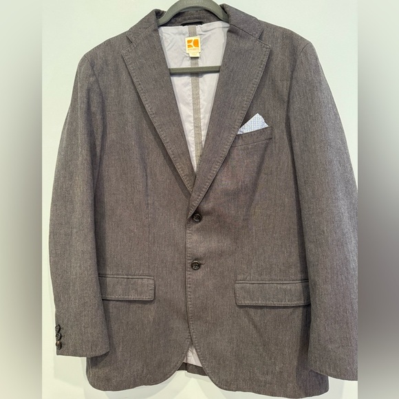 Boss Orange Gray Sport Jacket Size 40R - Picture 2 of 11